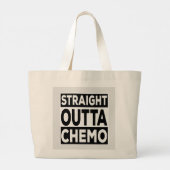 Straight Outta Chemo Grote Tote Bag (Achterkant)