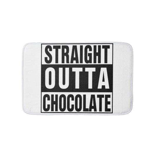 Straight Outta Chocolate Badmat (Voorkant)
