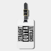Straight Outta Chocolate Bagagelabel (Voorkant verticaal)