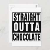 Straight Outta Chocolate Briefkaart (Voorkant / Achterkant)