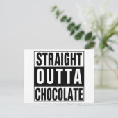 Straight Outta Chocolate Briefkaart (Staand voorkant)