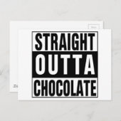 Straight Outta Chocolate Briefkaart (Voorkant / Achterkant)