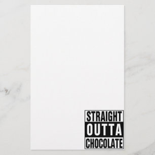 Straight Outta Chocolate Briefpapier