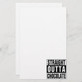 Straight Outta Chocolate Briefpapier (Voorkant / Achterkant)