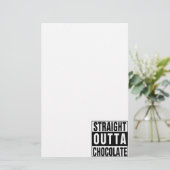 Straight Outta Chocolate Briefpapier (Staand voorkant)
