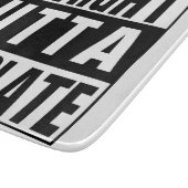 Straight Outta Chocolate Snijplank (Hoek)