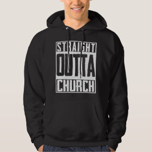Straight Outta Church Christelijk Religité Jesus Hoodie