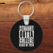Straight Outta College Class of 2026 Sleutelhanger (Achterkant)