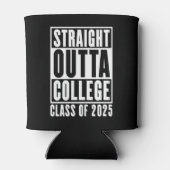 Straight Outta College Klasse van 2025 Blikjeskoeler (Achterkant)