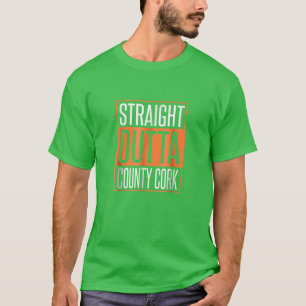 Straight Outta County Cork Mannen Vrouwen Volwasse T-shirt