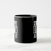 Straight Outta Custom Mok – Voeg uw stad, staat, (Center)
