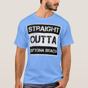 Straight Outta Daytona Beach stad Florida Vintage T-shirt