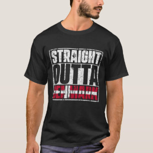Straight Outta Denmark Flag T-shirt