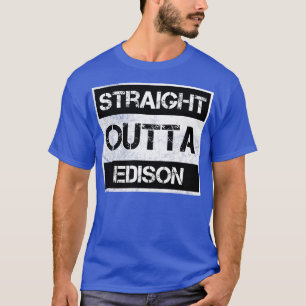Straight Outta Edison New Jersey Distress T-shirt