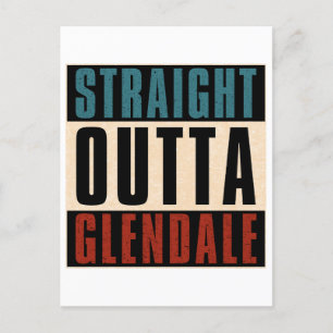 Straight Outta Glendale Arizona AZ Briefkaart