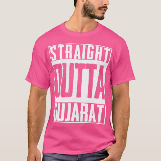 Straight Outta Gujarat India Indian Cricket T-shirt