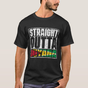 Straight Outta Guyana-vlag T-shirt
