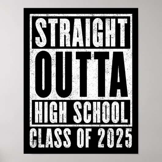 Straight Outta High School 2025 (noodlijdend) Poster (Voorkant)