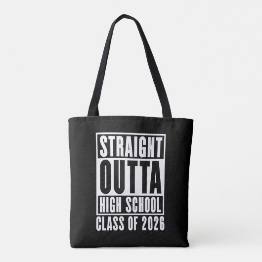Straight Outta High School Class of 2026 Draagtas (Achterkant)