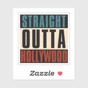 Straight Outta Hollywood Florida Verenigde Staten Sticker