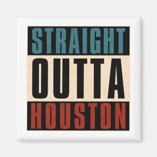 Straight Outta Houston Texas TX Verenigde Staten Magneet