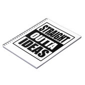 Straight Outta Ideas Funny Creatitivity-slogan Notitieboek (Linkerzijde)