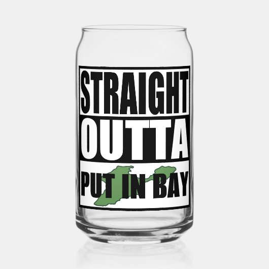 Straight Outta in Bay Blikvorm Glas (Voorkant)