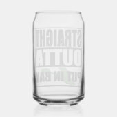 Straight Outta in Bay Blikvorm Glas (Achterkant)