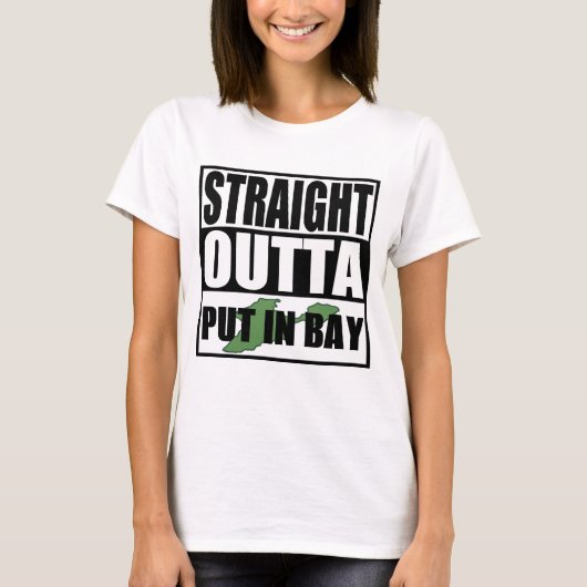 Straight Outta in Bay T-shirt (Voorkant)