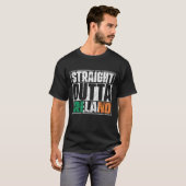 Straight Outta Ireland Flag T-shirt (Voorkant volledig)