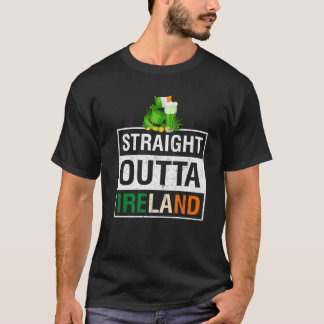 Straight Outta Ireland St Patricks Day Green T-shirt