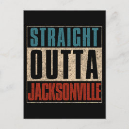 Straight Outta Jacksonville Florida FL Verenigde S Feestdagenkaart