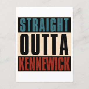 Straight Outta Kennewick Washington WA Briefkaart