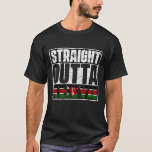 Straight Outta Kenya Flag T-shirt