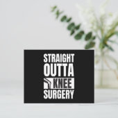 Straight Outta Knee Surgery Briefkaart (Staand voorkant)