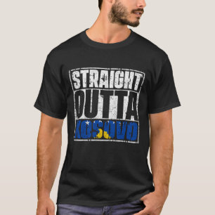 Straight Outta Kosovo Flag T-shirt