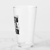 Straight Outta Lager Beer Glas (Links)