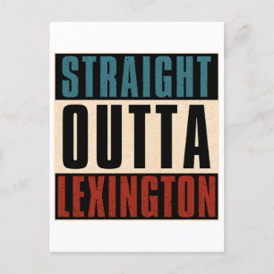 Straight Outta Lexington Kentucky KY Feestdagenkaart
