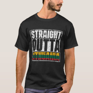 Straight Outta Litouwen Flag T-shirt