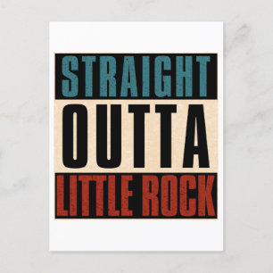 Straight Outta Little Rock Arkansas AR Briefkaart