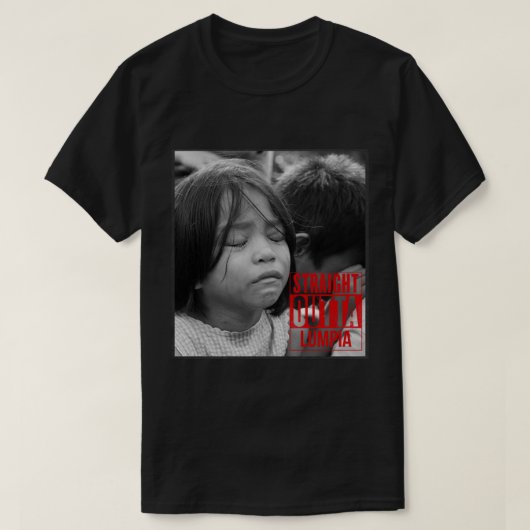 Straight Outta Lumpia T-shirt (Design voorkant)