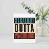 Straight Outta Lynchburg Virginia VA Briefkaart (Staand voorkant)