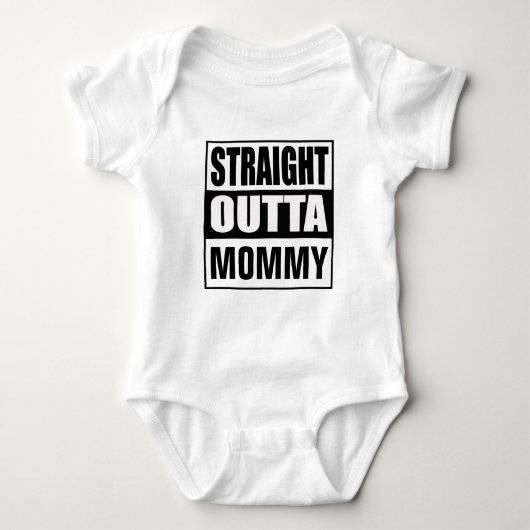 Straight Outta mama Romper (Voorkant)