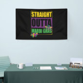 Straight Outta Mardi Gras Spandoek (Beurs)