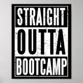 Straight Outta Military Bootcamp Soldier  Poster (Voorkant)