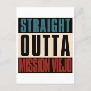 Straight Outta Mission Viejo Californië Briefkaart