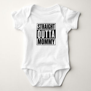 Straight Outta Mommy Funny Baby Bodysuit - Est. 20