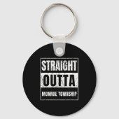 Straight Outta Monroe Township New Jersey Sleutelhanger (Voorkant)