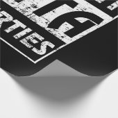 Straight Outta My Thirties Funny 40th Birthday Cadeaupapier (Hoek)