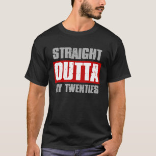 STRAIGHT OUTTA MY TWINTIGER Sarcastisch Meme Gangs T-shirt